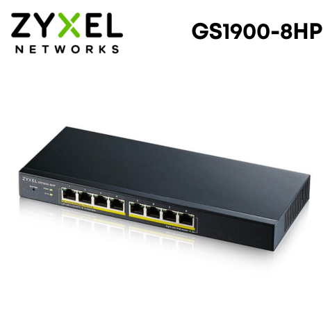 ZyXEL 合勤 GS1900-8HP(Rev.B2) 8埠GbE 智慧型網管PoE交換器