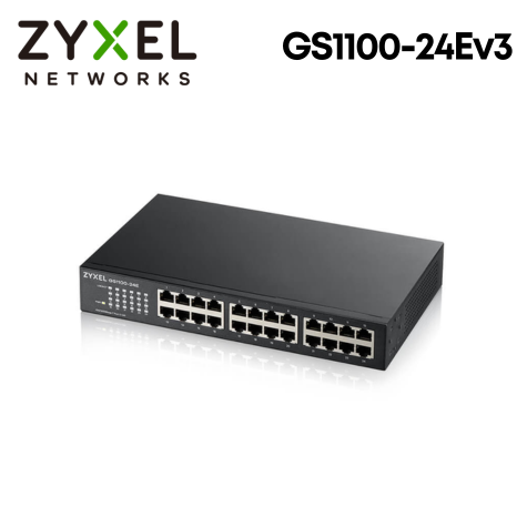 ZyXEL 合勤 GS1100-24Ev3 24埠GbE 無網管交換器