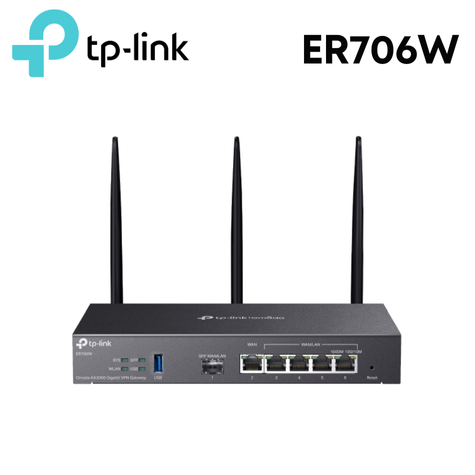 TP-Link ER706W Omada Gigabit AX3000 Wi-Fi 6 VPN 路由器