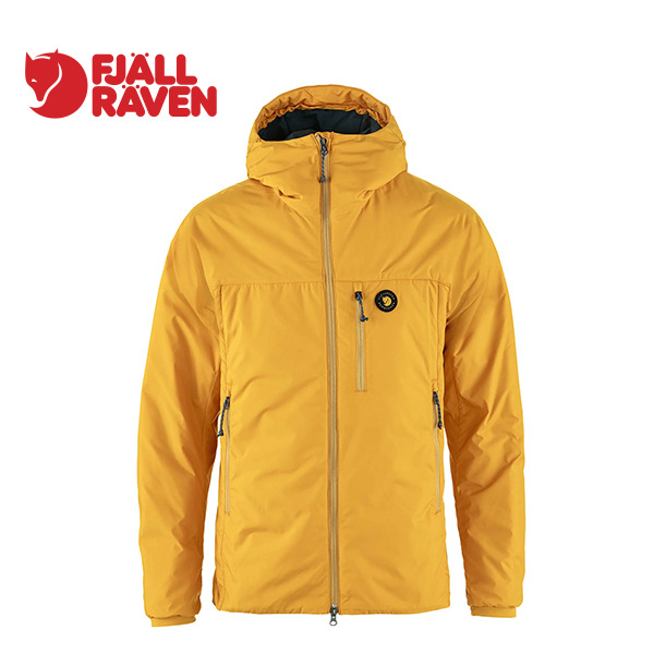 【Fjallraven 小狐狸】Bergtagen 60 Insulation 連帽化纖外套 男 芥末黃/高山藍 12500165-161-570