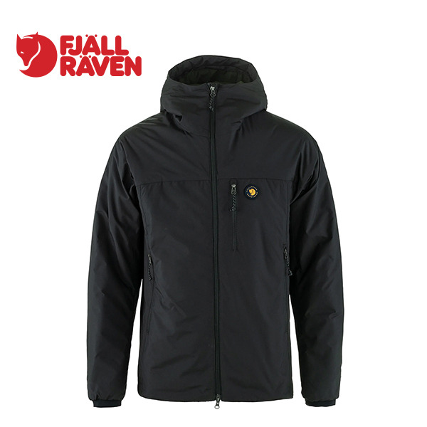 【Fjallraven 小狐狸】Bergtagen 60 Insulation 連帽化纖外套 男 黑/深森綠 12500165-550-662
