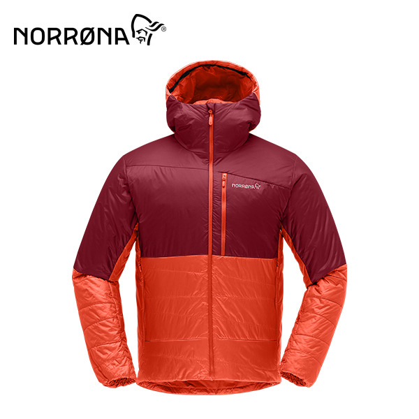 【Norrona】[5折] falketind thermo60 連帽化纖外套 男 刺激紅/蓼科紅 1804-22-5646