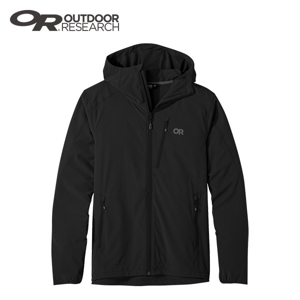 【Outdoor Research (OR)】Ferrosi 彈性薄軟殼連帽外套 男 黑 287617-0001