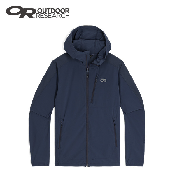 【Outdoor Research (OR)】Ferrosi 彈性薄軟殼連帽外套 男 藏青藍 287617-1289