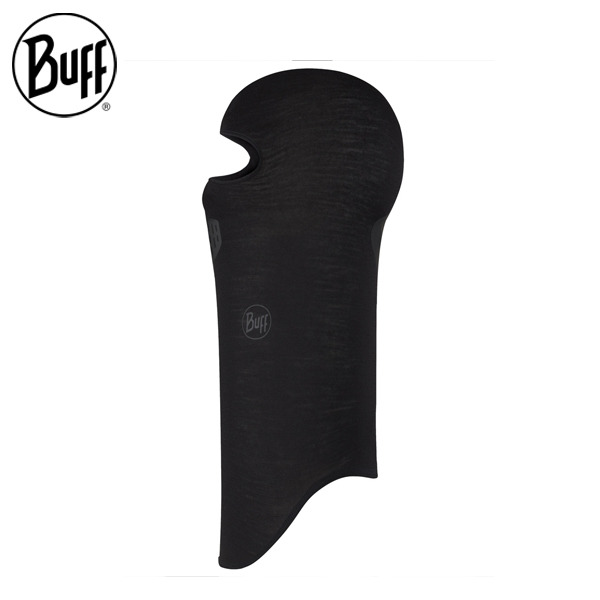 【Buff】舒適素面-美麗諾蒙面頭巾-極致黑 BF123327-999