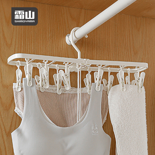 【日本霜山】方形折疊式晾曬架(12夾)