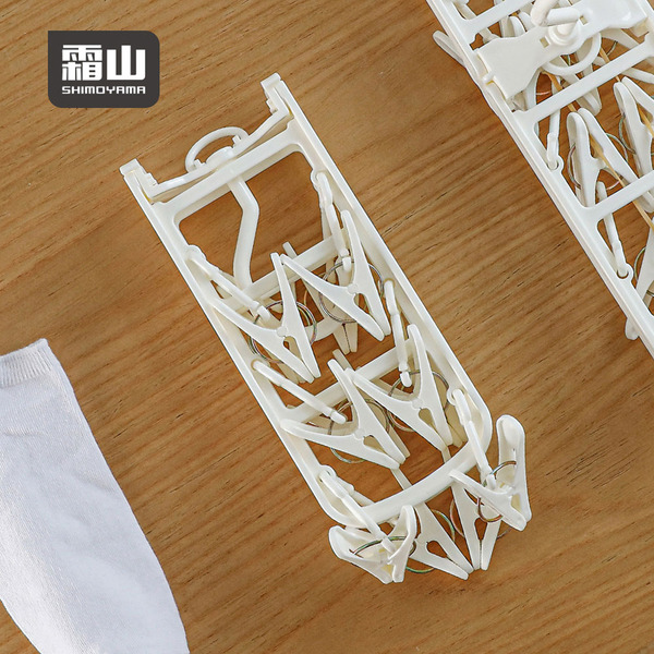 【日本霜山】方形折疊式晾曬架(12夾)