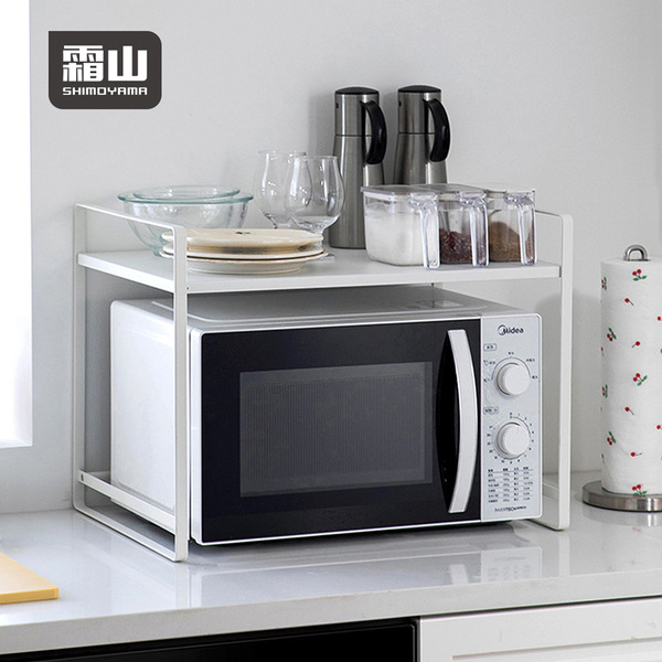 【日本霜山】碳鋼製廚房電器分層收納置物架-DIY