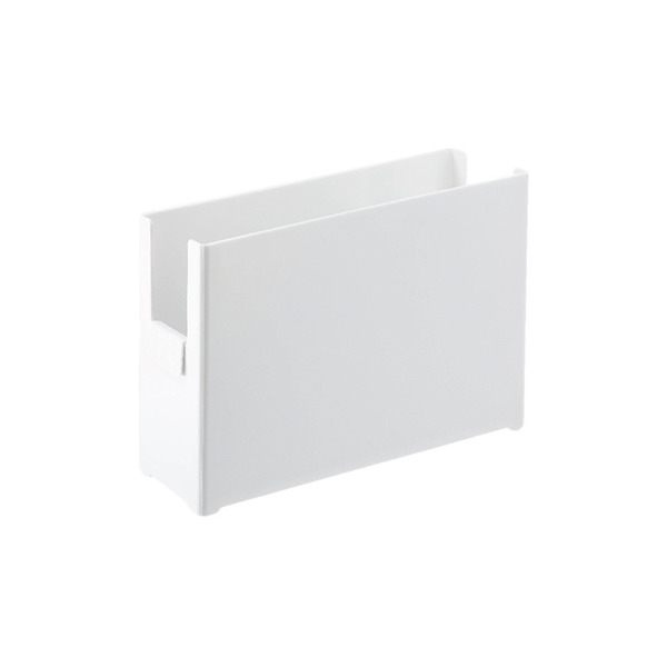 【日本霜山】窄型直角無印風U型口分類收納盒-L-3入