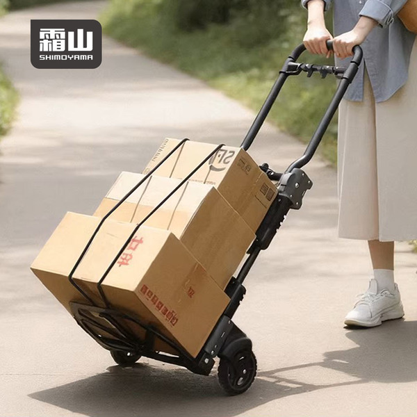 【日本霜山】多功能戶外露營攜帶型耐重折疊推車(平板車/手推車)