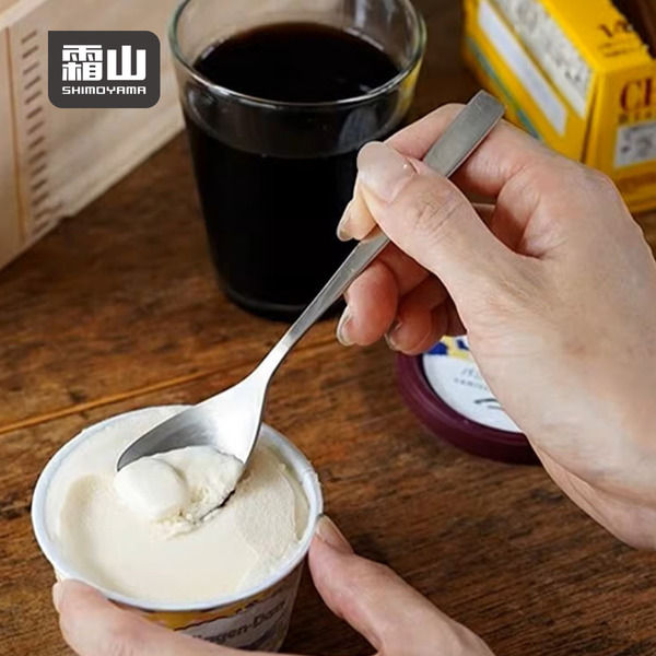 【日本霜山】304不鏽鋼冰淇淋勺/甜點匙