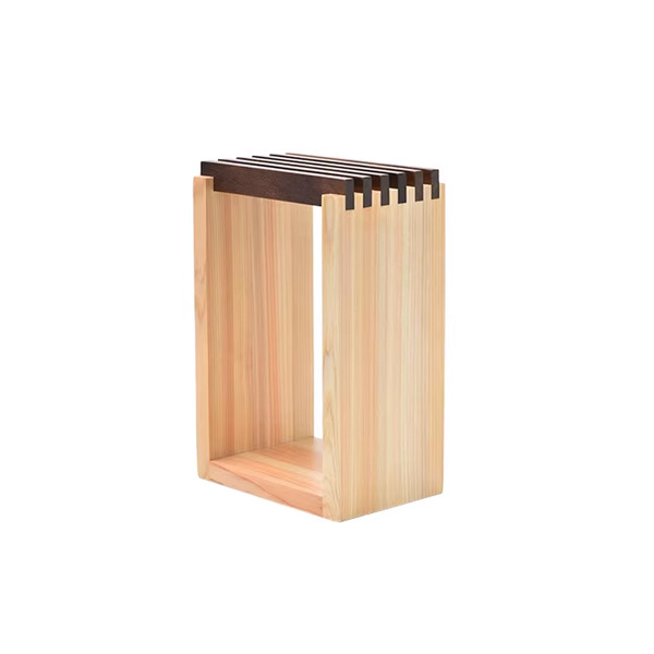 【日本霜山】天然檜木製刀具收納架/刀架