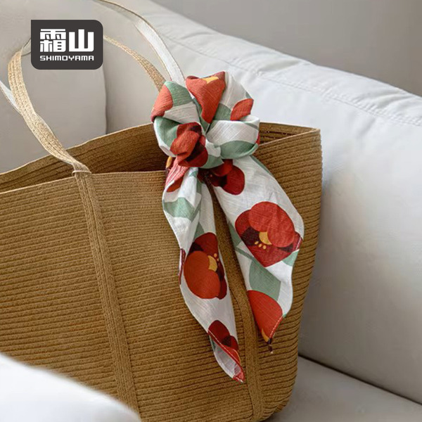 【日本霜山】和風小紅花純棉包袱巾/萬用包巾/便當包巾2件組