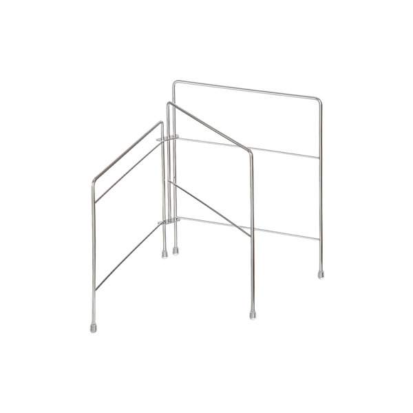 【日本霜山】304不鏽鋼三摺抹布架/折疊置物架