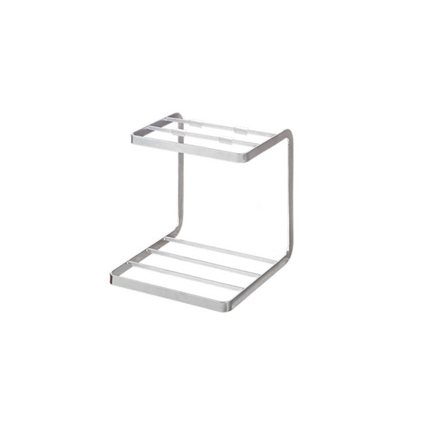 【日本霜山】304不鏽鋼雙層鍋架/置物架/櫥櫃收納架