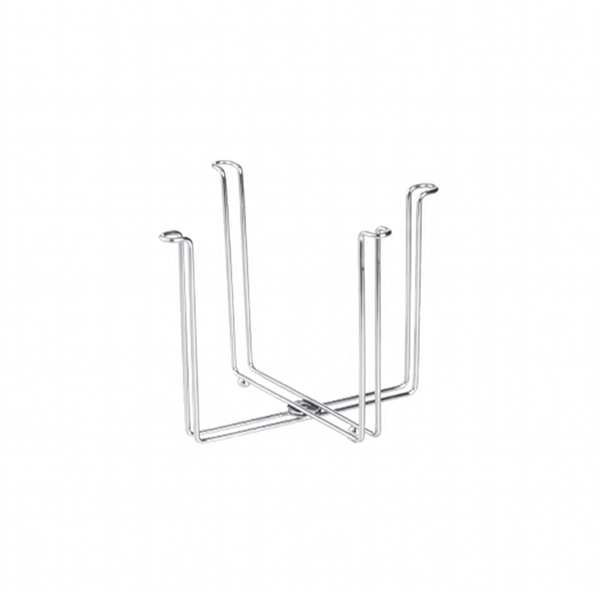 【日本霜山】304不鏽鋼折疊式垃圾袋架/瀝水杯架-寬矮款