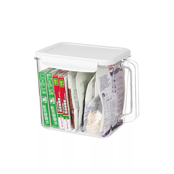 【日本霜山】多用途櫥櫃收納盒/冰箱食物保鮮盒(附手把)-7L-3入