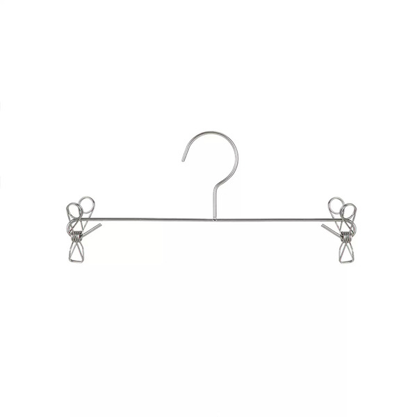 【日本霜山】304不鏽鋼強力防風曬衣架/褲架/裙架-6入