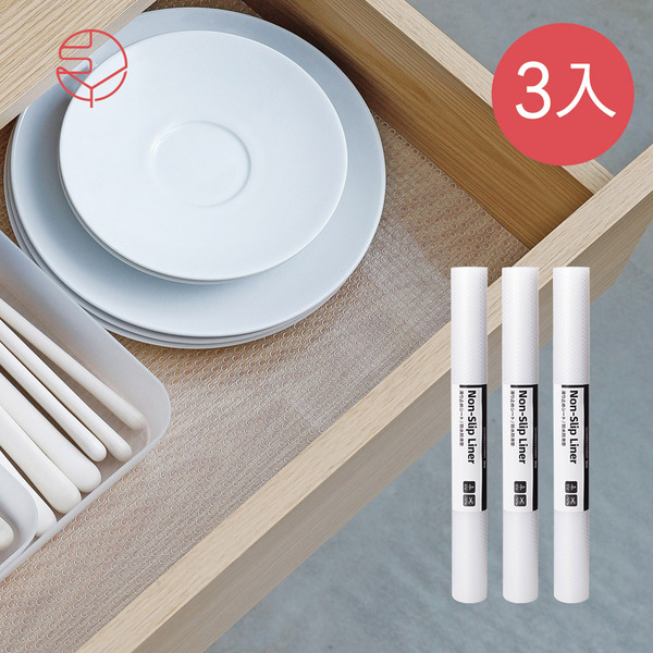 【日本霜山】可裁剪防水防油止滑抽屜/櫥櫃墊-3入-45x150cm-多款可選