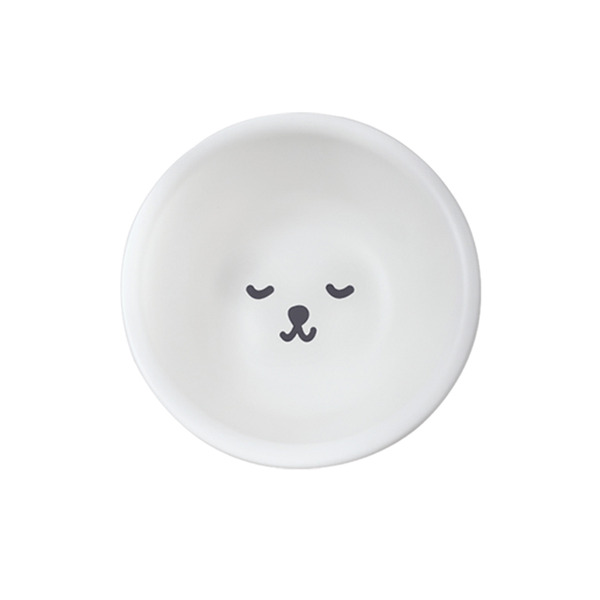 【日本霜山】瞌睡白熊圓形臉盆/水盆(直徑33cm)-3入