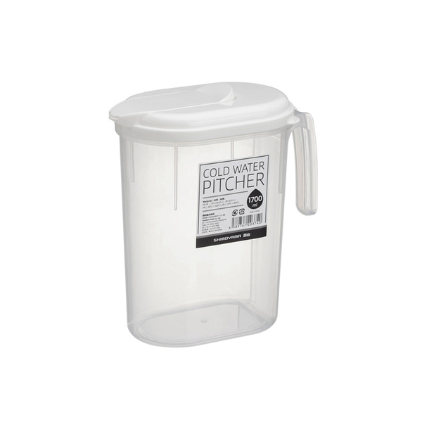 【日本霜山】單手按壓式PP耐熱冷水壺-1.7L