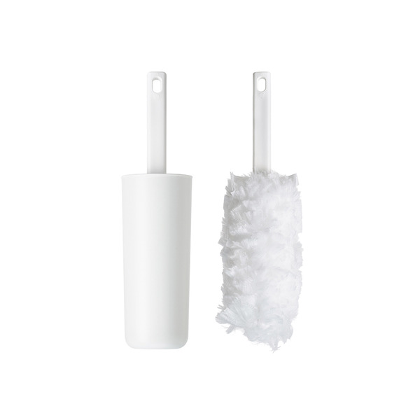 【日本霜山】超細纖維靜電除塵撢(附收納筒)-附替換布8入