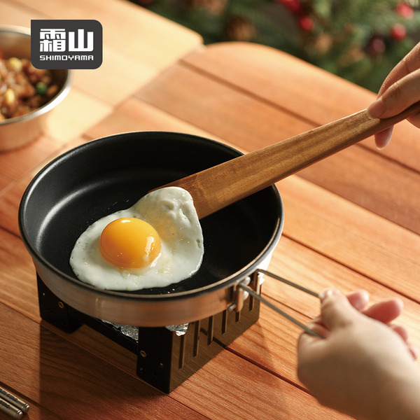 【日本霜山】萬用料理三角型柚木鍋鏟