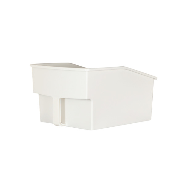 【日本霜山】無印風高位層架用提把式收納籃(大款)-3入