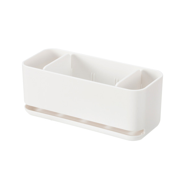 【日本霜山】無痕壁掛/桌上兩用分隔收納瀝水架