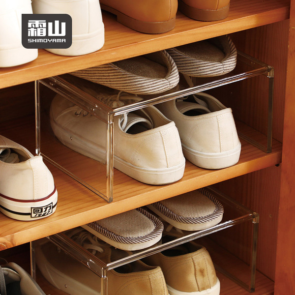 【日本霜山】透明ㄇ型置物/分層收納架