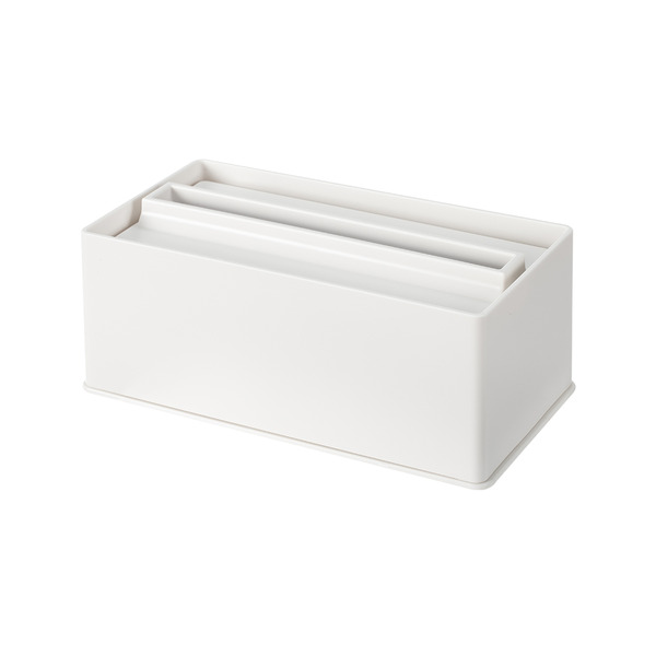 【日本霜山】多功能磁吸壁掛/桌上下降式沉蓋面紙盒