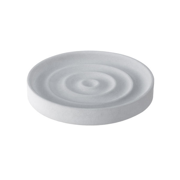 【日本霜山】漣漪造型超吸水珪藻土杯墊/肥皂盤-3入