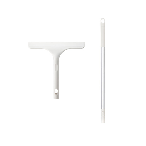 【日本霜山】浴室地板/窗戶用矽膠刮水器-短柄款(58cm)