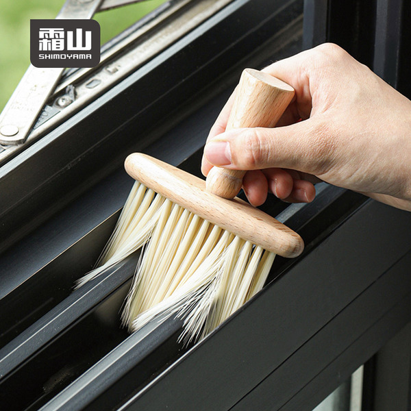 【日本霜山】北歐風天然實木隙縫除塵刷