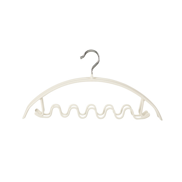 【日本霜山】防滑無痕型多功能波浪衣架-6入