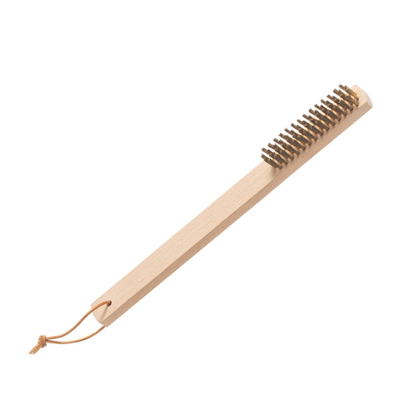 【日本霜山】除鏽去汙黃銅絲刷/烤肉架清潔刷