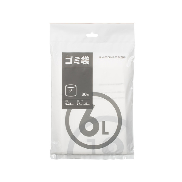 【日本霜山】抽取式加厚款平口垃圾袋/廚餘袋-6L-90張