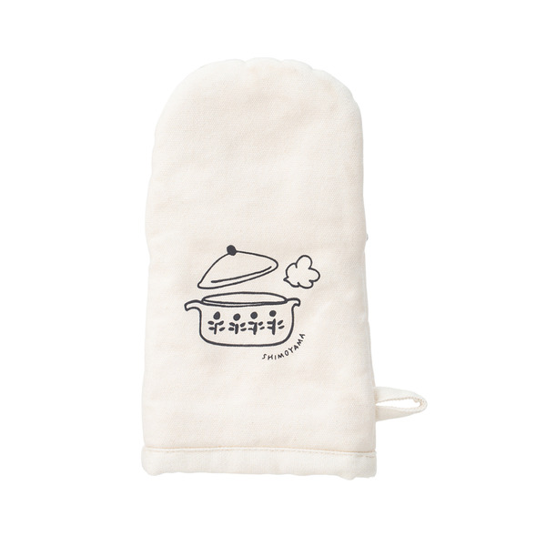 【日本霜山】印花風加厚耐高溫防燙隔熱手套-1入