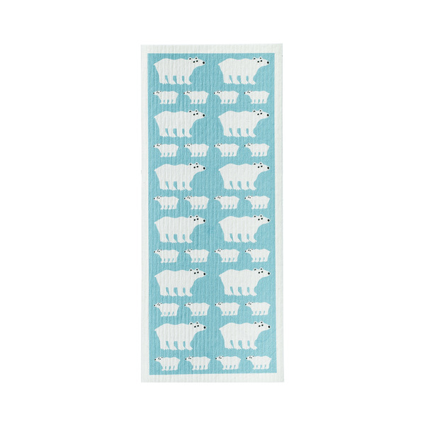 【日本霜山】長形印花風乾濕兩用木漿棉抹布-3入