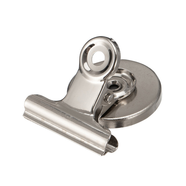 【日本霜山】金屬磁吸式多功能圓形夾(31mm)-36入