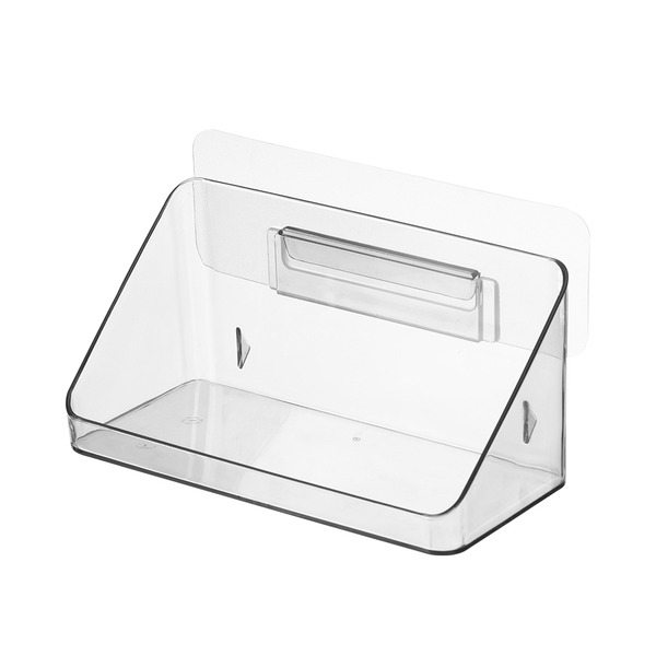 【日本霜山】免鑽釘無痕壁掛式鏡櫃收納盒-3入