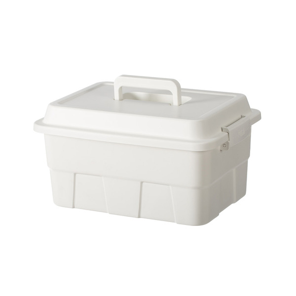 【日本霜山】手提式多功能收納箱/醫藥箱/工具箱(附分類貼紙)-多色可選