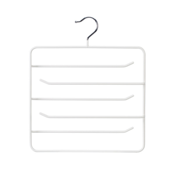 【日本霜山】防滑無痕型6層圍巾架/衣架/褲架-3入