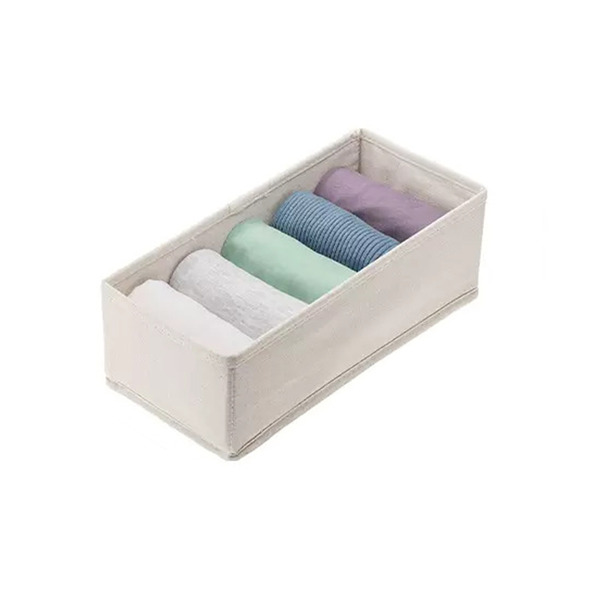 【日本霜山】布質衣櫃抽屜用衣物分類收納盒(15cm面寬)-3入-多款可選