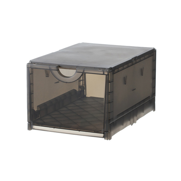 【日本霜山】可摺疊雙向掀蓋式耐固鞋盒-3入