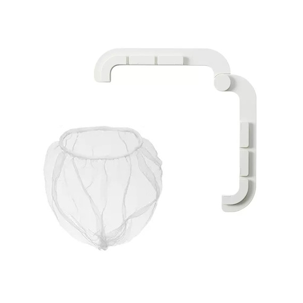 【日本霜山】水槽轉角用過濾網架(附極細密過濾網50入)