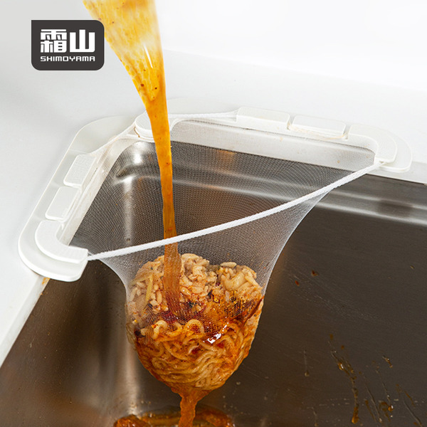 【日本霜山】水槽轉角用過濾網架(附極細密過濾網50入)