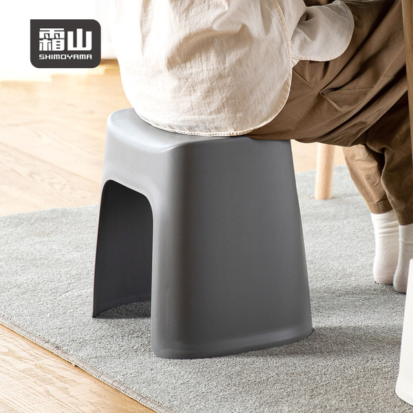 【日本霜山】家用耐重防滑墊腳凳/椅凳-L-多色可選