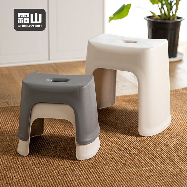 【日本霜山】家用耐重防滑墊腳凳/椅凳-L-多色可選