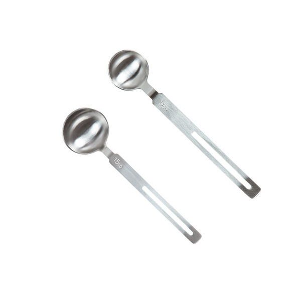 【日本霜山】304不鏽鋼長柄量勺2件組(5cc+15cc)